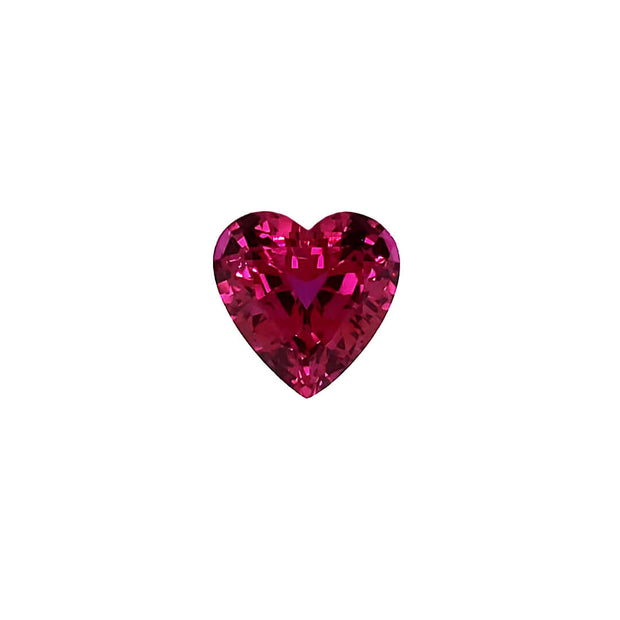 Chatham Lab Grown Loose Dark Pink Heart Shape Sapphire