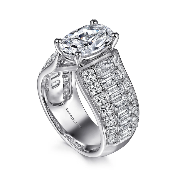 GABIREL & CO "Contemporary" Engagement Ring