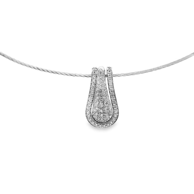 White Gold Diamond Fashion Pendant