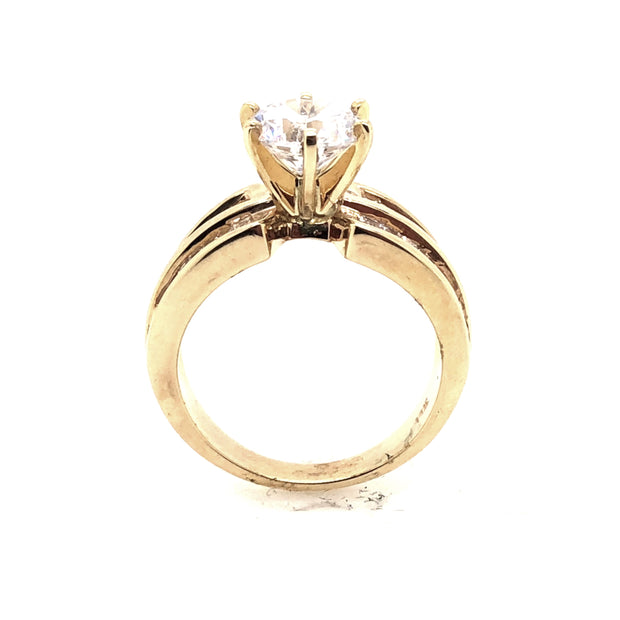 Yellow Gold Diamond Engagement Ring