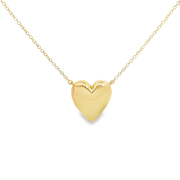 Yellow Gold Heart Necklace