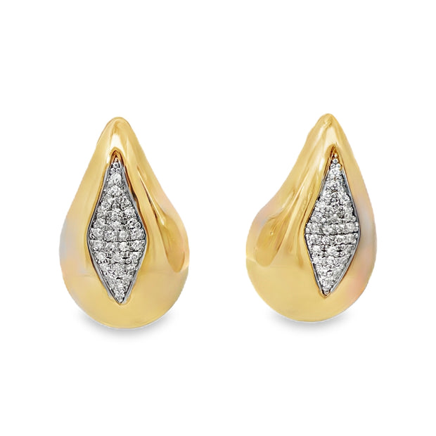 Yellow Gold Diamond Fashion Earrings