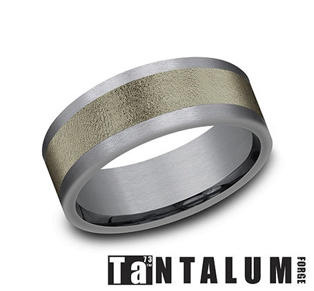 Benchmark Grey Tantalum Men's Wedding Band