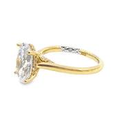 A. JAFFE Halo Engagement Ring