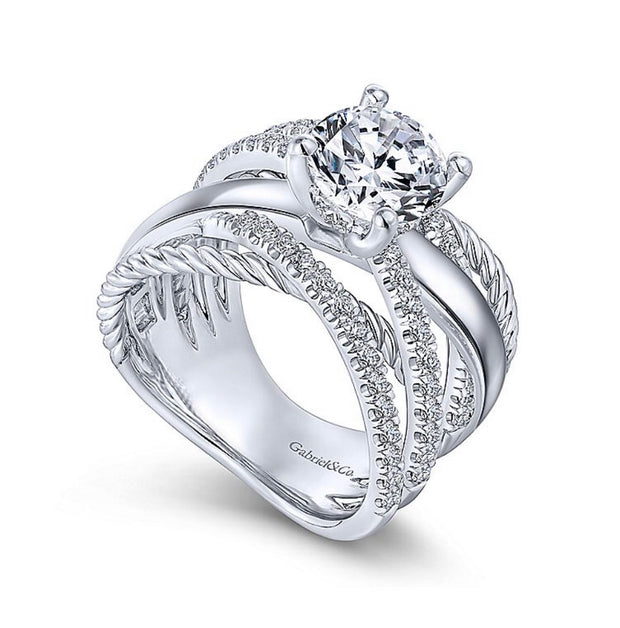 GABRIEL & CO "Hampton" Engagement Ring