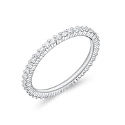 Memoire "Petite Prong" Diamond Eternity Band