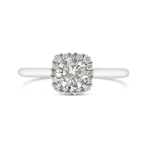 Forevermark Platinum Diamond Halo Engagement Ring