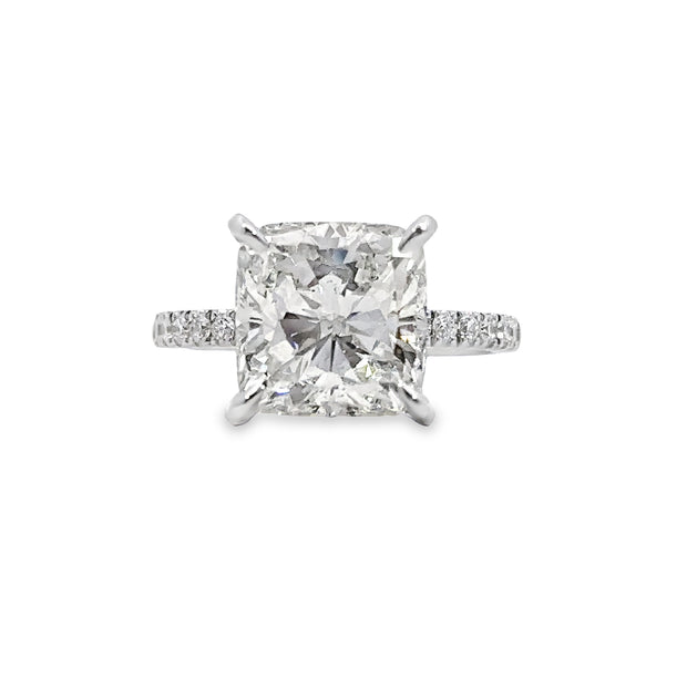Forevermark White Gold Cushion Cut Diamond Engagement Ring