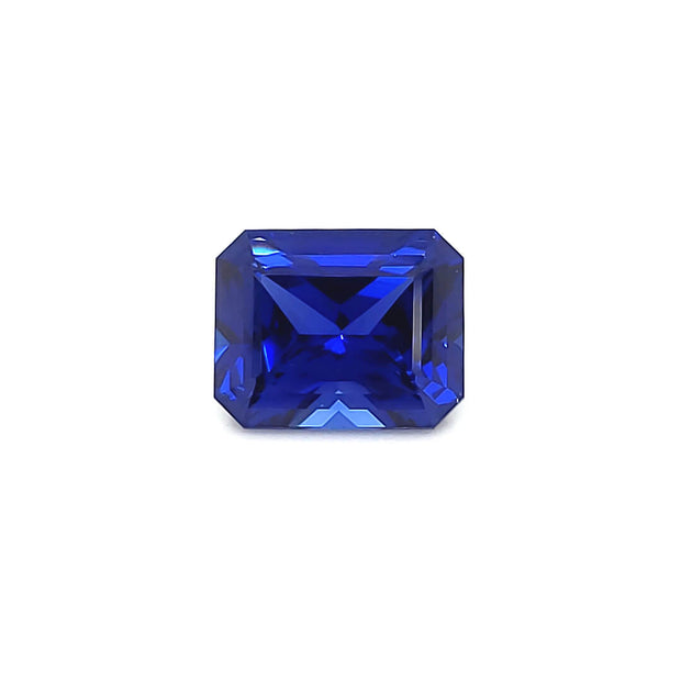 Chatham Lab Grown Loose Medium Blue Radiant Cut Sapphire