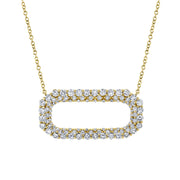 Shy Creation Yellow Gold Diamond Fashion Necklace