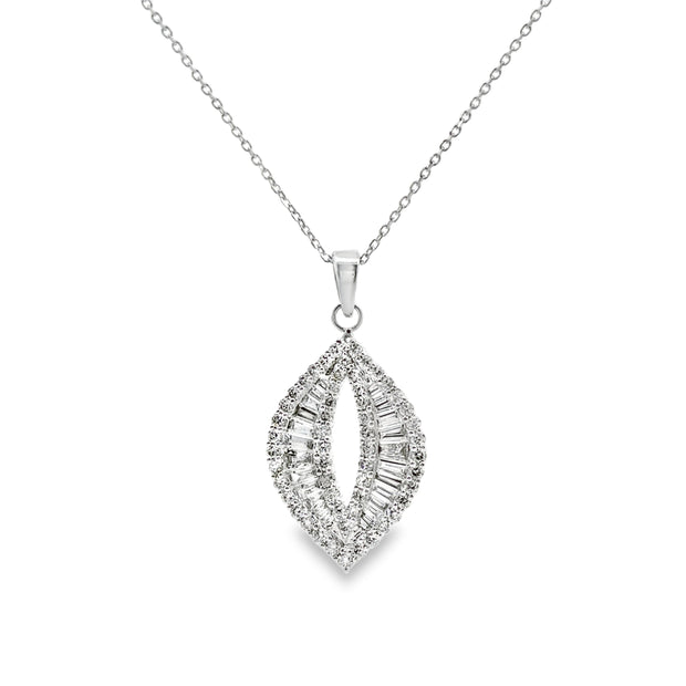 White Gold Diamond Fashion Pendant