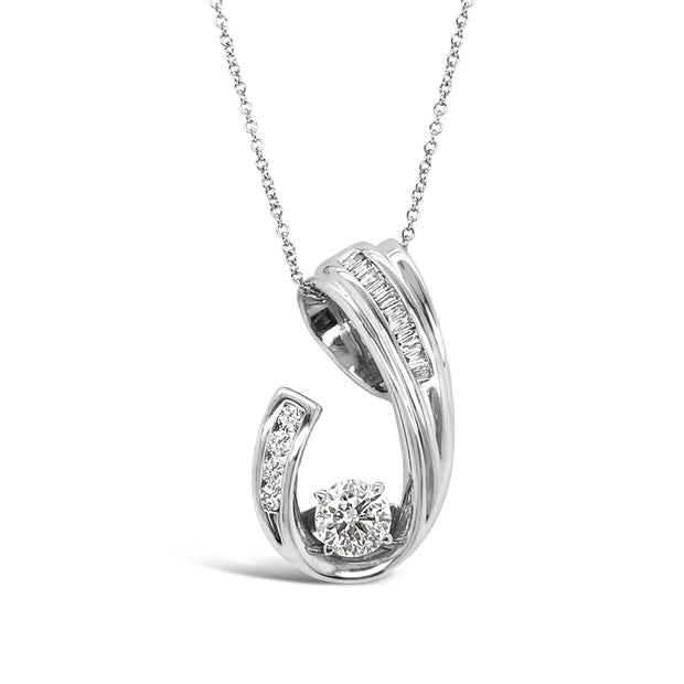 White Gold Diamond Slider Pendant