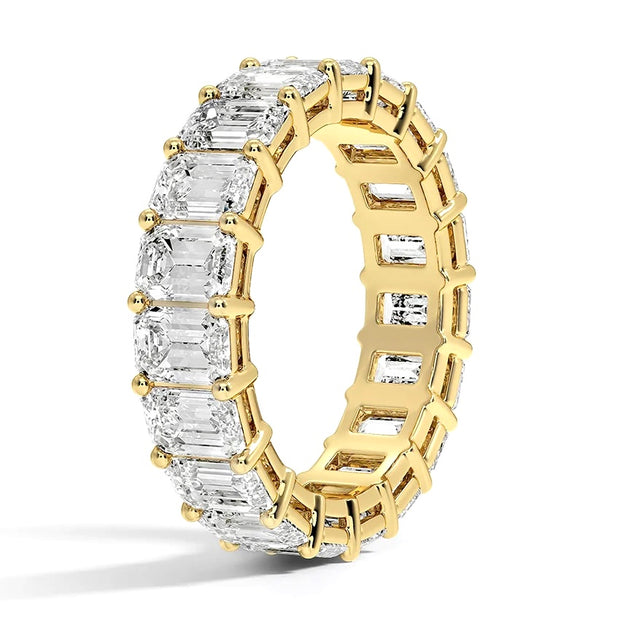 Lab Grown Yellow Gold Diamond Eternity Band