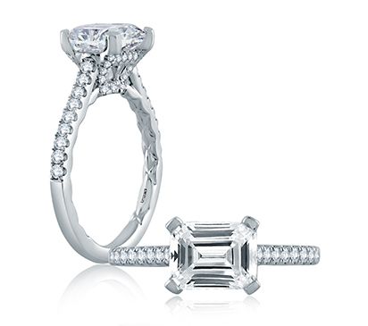 A. JAFFE Diamond Engagement Ring