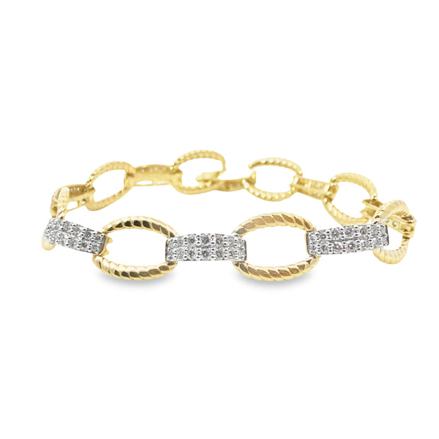 Yellow Gold Diamond Fashion Bracelet