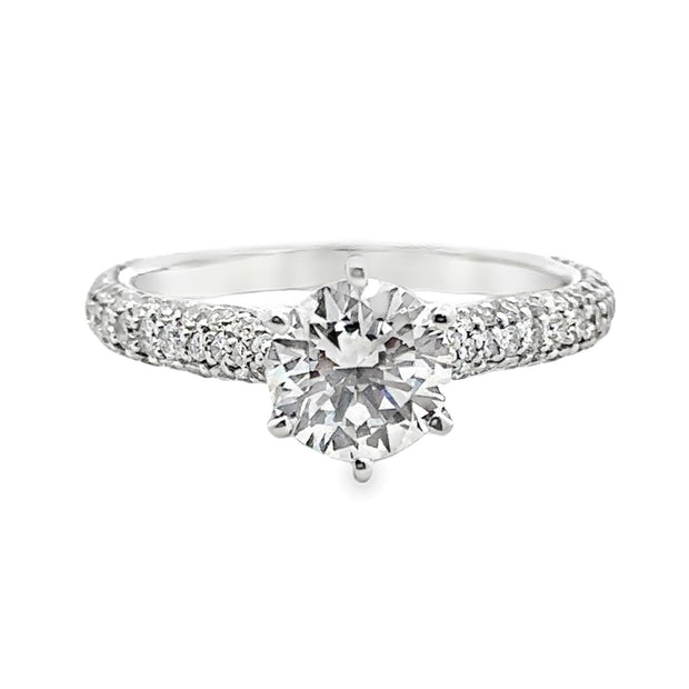 Lab Grown White Gold Diamond Engagement Ring