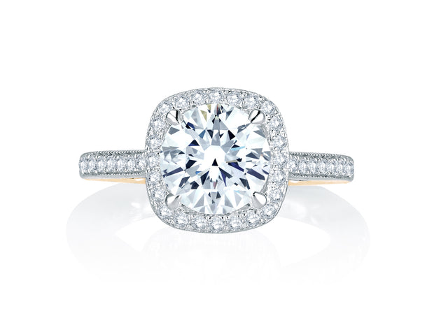 A. JAFFE Halo Engagement Ring