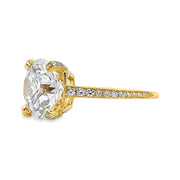 Yellow Gold Lab Grown Diamond Engagement Ring