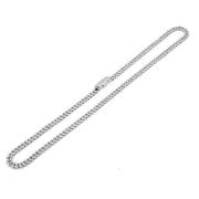 White Gold Pave Diamond Cuban Link Necklace