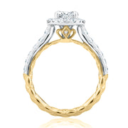 A. JAFFE Halo Engagement Ring