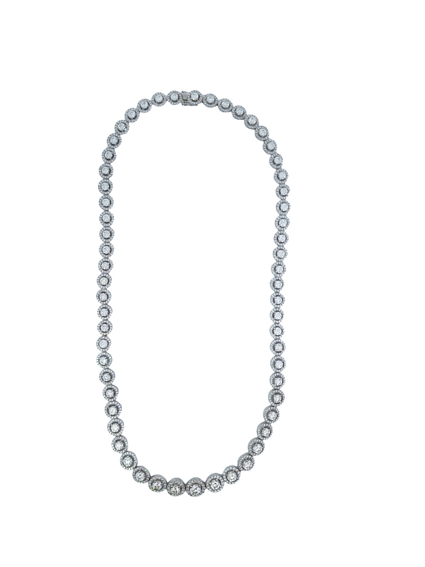 Forevermark 14.39 Cttw. White Gold DIamond Multi-Halo Necklace