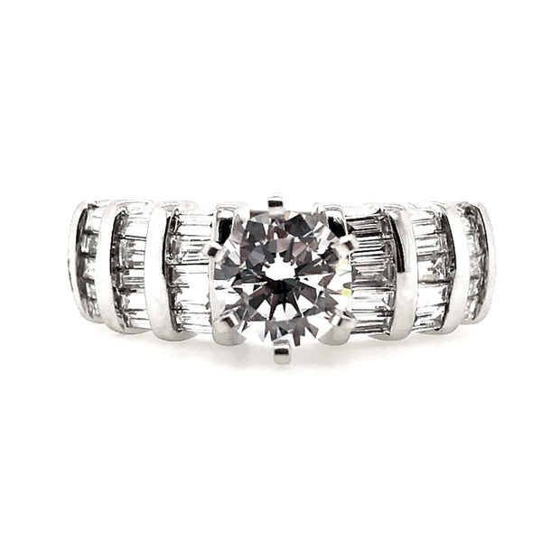 White Gold Diamond Engagement Ring