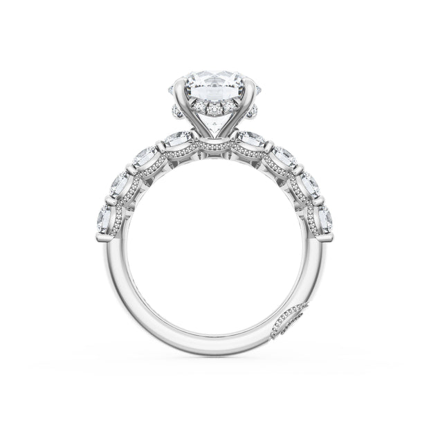 Lab Grown Platinum Diamond Tacori Engagement Ring