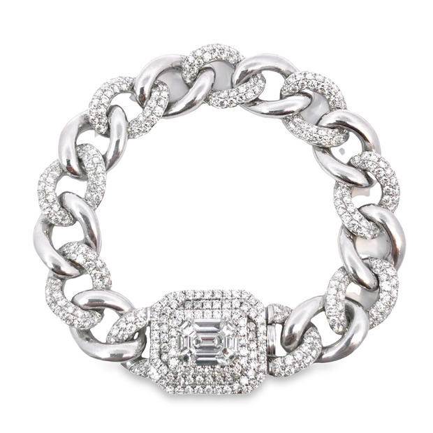 White Gold Diamond Fashion Bracelet