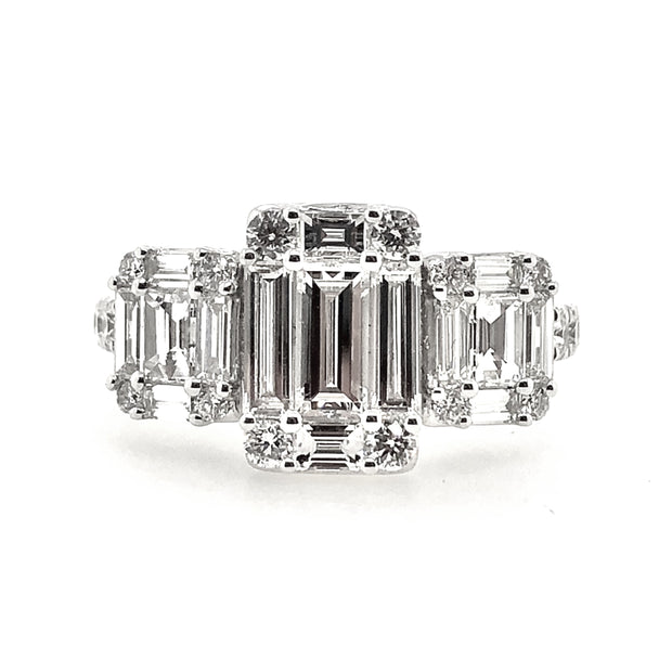 White Gold Diamond Fashion Ring