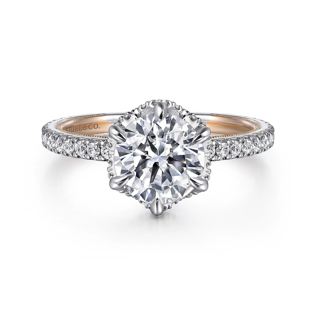 GABRIEL & CO "Victorian" Engagement Ring