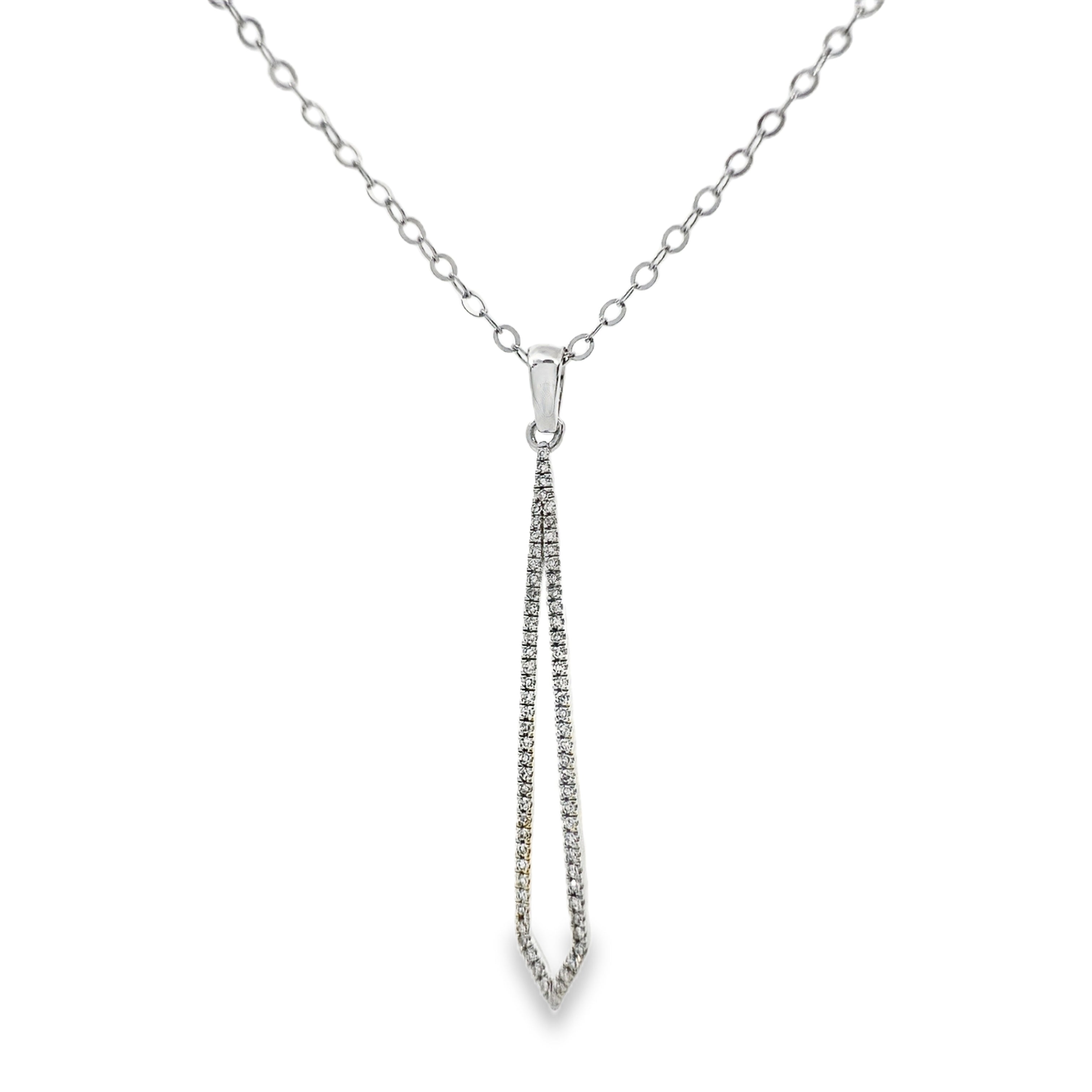 White Gold Diamond Fashion Pendant