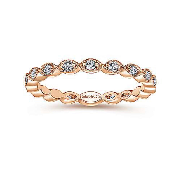 GABRIEL & CO "Stackable" Eternity Band