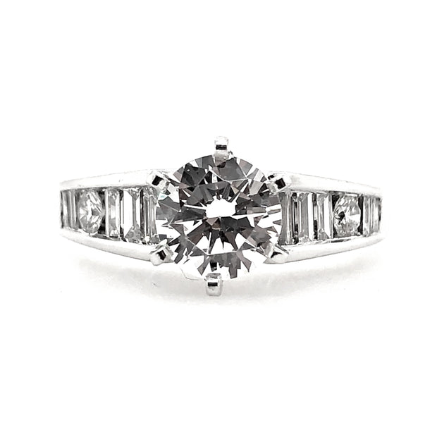 White Gold Diamond Engagement Ring