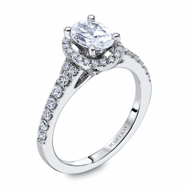 Scott Kay "Luminaire" Halo Engagement Ring