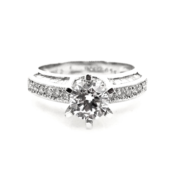 White Gold Diamond Engagement Ring