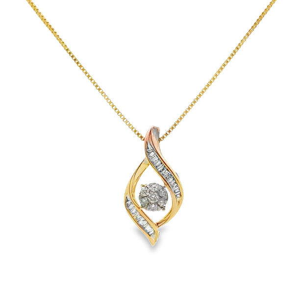 Yellow Gold Damond Fashion Pendant