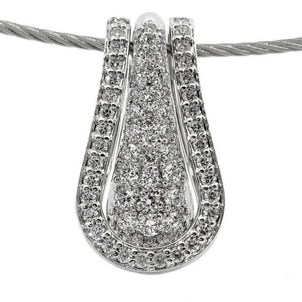 White Gold Diamond Fashion Pendant