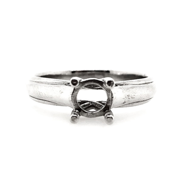 White Gold Solitaire Engagement Ring