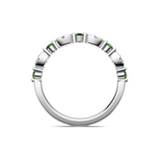 IMAGINE Peridot and Diamond Wedding Band