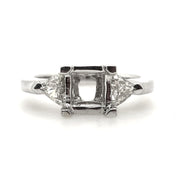 White Gold Three Stone Engagement Ring