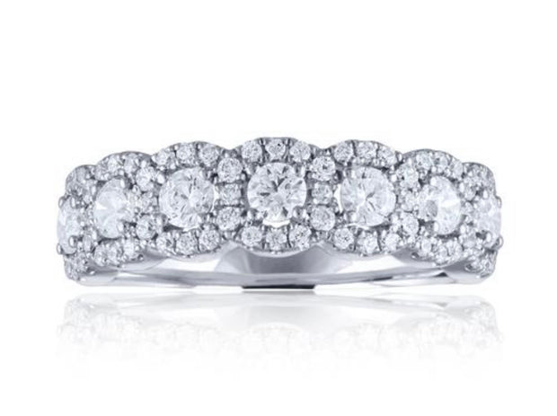 IMAGINE Diamond Halo Wedding Band