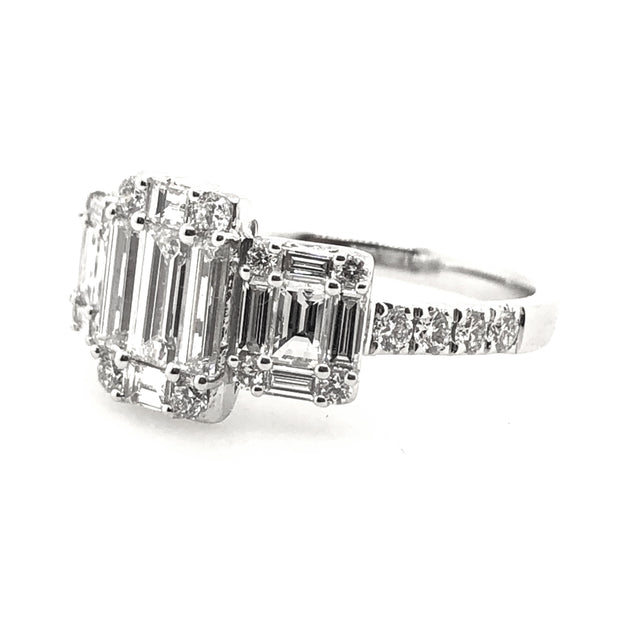 White Gold Diamond Fashion Ring