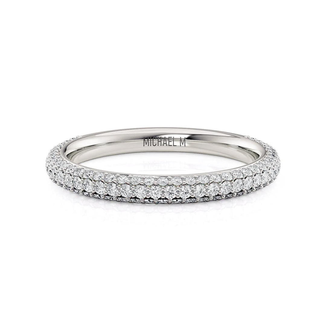 Michael Diamond Wedding Band – Padis Jewelry - Main Image