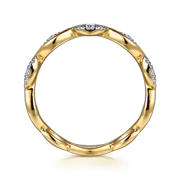 GABRIEL & CO "Contemporary" Wedding Band