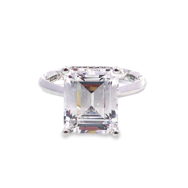 A. JAFFE Halo Engagement Ring