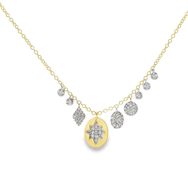 Meira T Yellow Gold Diamond Fashion Necklace