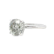 White Gold Fancy Color Diamond Solitaire Engagement Ring