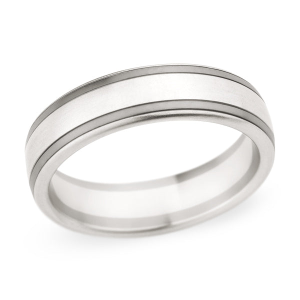 Christian Bauer Platinum/White Gold Men's Wedding Band