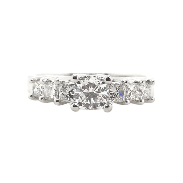Forevermark Platinum Cushion Diamond Engagement Ring
