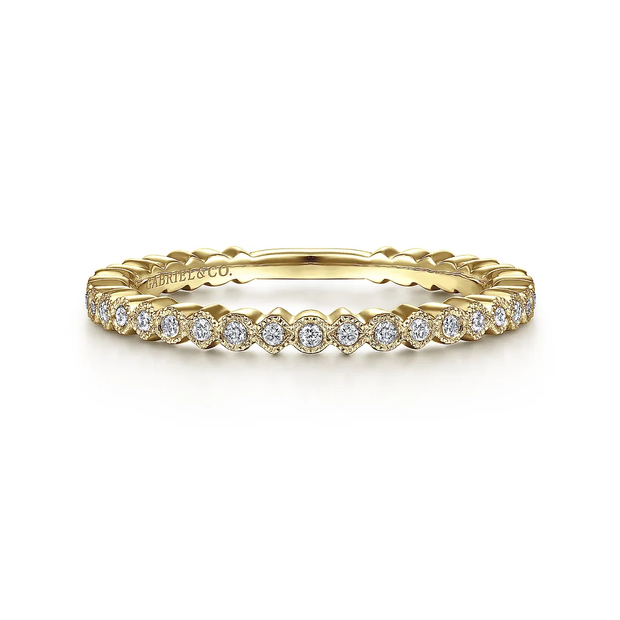 GABRIEL & CO "Stackable" Wedding Band